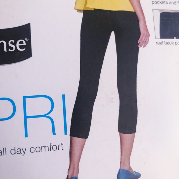 denim look capri leggings